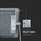 V-TAC VT-100-G Grey LED Floodlights - Samsung - IP65 - 100W - 8000 Lumens - 4000K - 5 Years