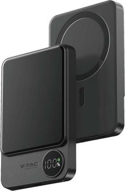 V-TAC VT-100011-SG Magnetische draadloze powerbank - Space - Grijs - 10000mAh