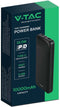 V-TAC VT-10005-B Oplaadbare Power Bank - 10000mAh - Zwart - Modelnr: - VT-10005-B