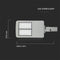 V-TAC VT-102ST Grijze LED Straatverlichting - 140lm/w - Samsung - IP65 - 100W - 14000 Lumen - 5700K - 5 Jaar