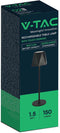 V-TAC VT-1034-B Oplaadbare tafellamp - IP20 - Zwarte behuizing - 1,5 watt - 150 lumen - 3IN1