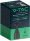 V-TAC VT-1041-B Zwarte oplaadbare tafellamp - IP20 - 1W - 55 Lumen - 3IN1
