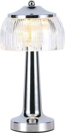 V-TAC VT-1048-C Oplaadbare tafellampen - Chroom - IP20 - 1W - 55 Lumen - 3IN1 - Modelnr: - VT-1048-C