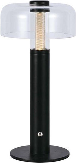 V-TAC VT-1049-B Zwarte oplaadbare tafellamp - IP20 - 1W - 100 Lumen - 3000K