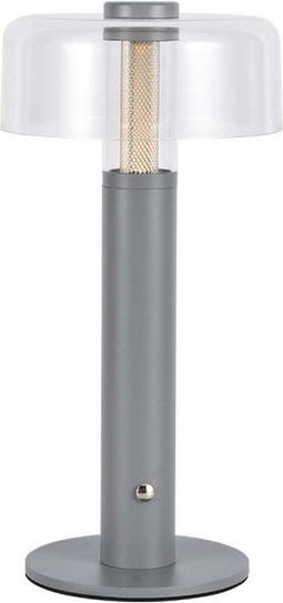 V-TAC VT-1049-M3 Grijze Oplaadbare tafellamp - IP20 - 1W - 100 Lumen - 3000K