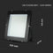 V-TAC VT-1055 Black LED Floodlights - 120lm/w - Samsung - IP65 - 1000W - 120000 Lumens - 6400K - 5 Years