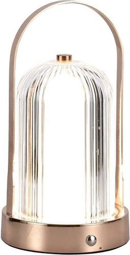 V-TAC VT-1057-AB Antieke Oplaadbare tafellamp - Brons - IP20 - 1W - 55 Lumen - 3IN1