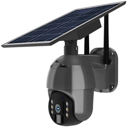 V-TAC VT-11024-4G Camera op zonne-energie - Slimme elektronica - 4G - PTZ - Zwart - IP65