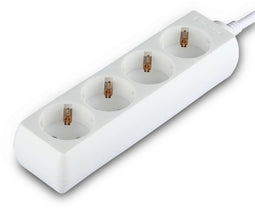 V-TAC VT-1104-2 Adapters & stopcontacten - Verlengstekkerdozen - IP20 - Wit - 1,5m Draad - 4 Richtingen