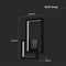 V-TAC VT-11120-B LED Wall Lights - Modern - Wall Lights - IP20 - Black Body - 20 Watts - 2400 Lumens - 3000K