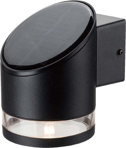 V-TAC VT-1138-B Solarlampen - Wandlamp op zonne-energie - IP54 - Zwarte behuizing - 70 Lumen - 3000K - Modelnr: - VT-1138-B