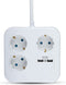 V-TAC VT-1153-2 3 Wegs verlengstekkerdozen - USB - IP20 - Wit - 1,4 m draad - Vierkant - Stopcontact - Power Strip
