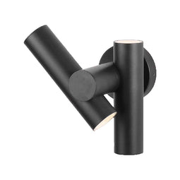 V-TAC VT-1186-B Outdoor Lighting - Adjustable Wall Lamps - IP44 - Black Body - 6 Watts - 620 Lumens - 3000K