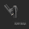 V-TAC VT-1186-B Outdoor Lighting - Adjustable Wall Lamps - IP44 - Black Body - 6 Watts - 620 Lumens - 3000K