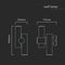 V-TAC VT-1186-B Outdoor Lighting - Adjustable Wall Lamps - IP44 - Black Body - 6 Watts - 620 Lumens - 4000K