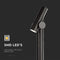 V-TAC VT-1187-B Outdoor Lighting - Bollard Lamps - IP44 - Black Body - 4 Watts - 390 Lumens - 4000K