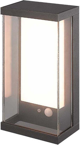 V-TAC VT-1193-G wandlamp op zonne-energie - IP54 - Grijze behuizing - 95 Lumen - 3000K