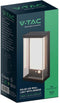 V-TAC VT-1193-G wandlamp op zonne-energie - IP54 - Grijze behuizing - 95 Lumen - 3000K