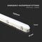 V-TAC VT-120136E-N Waterproof LED Batten Fittings - Samsung - Milky - IP65 - 36W - 4320 Lumens - 6500K - 120CM