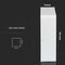 V-TAC VT-1205 SQ LED Mini Panels - Slim Surface Square - IP20 - White - 12 Watts - 900 Lumens - 6400K