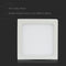 V-TAC VT-1205 SQ LED Mini Panels - Slim Surface Square - IP20 - White - 12 Watts - 900 Lumens - 6400K
