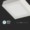 V-TAC VT-1205 SQ LED Mini Panels - Slim Surface Square - IP20 - White - 12 Watts - 900 Lumens - 6400K