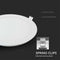 V-TAC VT-1207RD-N Round LED Mini Panels - Premium Series - IP20 - White - 12W - 1160 Lumens - 6400K