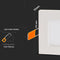 V-TAC VT-1207SQ Square LED Mini Panels - Premium Series - IP20 - White - 12W - 1000 Lumens - 3000K
