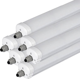V-TAC VT-1574-N LED Batten Waterdichte Fitting - 48W - Wit - 6500K - SMD - Buis - 1500x65x58mm - IP65 - Bundel - van - 6