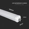 V-TAC VT-180 LED Batten Fittings - Pro G Series Samsung - IP65 - 60 Watts - 5400 Lumens - 4000K - 5 Years