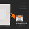 V-TAC VT-1807SQ Square LED Mini Panels - Premium Series - IP20 - White - 18W - 1500 Lumens - 3000K