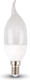 V-TAC VT-1818TP LED Lampen - Kaars E14 - IP20 - Wit - 4 Watts - 320 Lumen - 4000K