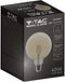 V-TAC VT-1956-N LED Lampen - G125 Bol E27 - IP20 - Amber - 4 Watt - 550 Lumen - 2200K - 2 Jaar