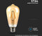 V-TAC VT-1964-N E27 LED Lampen - Amber - ST64 - IP20 - 4W - 350 Lumen - 2200K