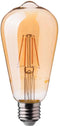 V-TAC VT-1966-N LED Lampen - ST64 E27 - IP20 - Amber - 6 Watt - 550 Lumen - 2200K - 2 Jaar