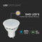 V-TAC VT-1975 GU10 Milky LED Spotlights - 110° - IP20 - White - 5W - 400 Lumens - 6400K