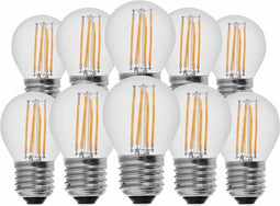 V-TAC VT-1980-N 10 Set E27 Transparante LED Lampen - Globe - IP20 - 4W - 400 Lumen - 3000K