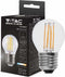 V-TAC VT-1980-N 10 Set E27 Transparante LED Lampen - Globe - IP20 - 4W - 400 Lumen - 3000K