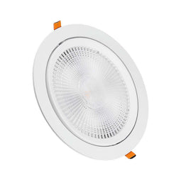 V-TAC VT-2-30-N LED Adjustable Downlight - Samsung - IP20 - White - 30W - 2970 Lumens - 4000K - 5 Years