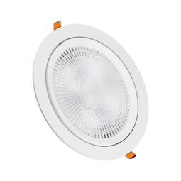 V-TAC VT-2-30-N LED Adjustable Downlight - Samsung - IP20 - White - 30W - 3040 Lumens - 3000K - 5 Years