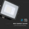 V-TAC VT-20-B Black LED floodlights - Samsung - IP65 - 20W - 1600 Lumens - 6400K - 5 Years