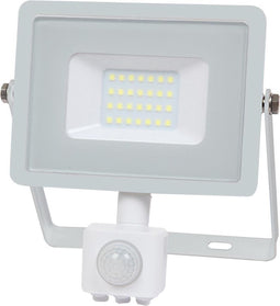 V-TAC VT-20-S-W Draaibare LED Schijnwerpers met PIR Sensor - Samsung - IP65 - Wit - 20W - 1600 Lumen - 4000K - 5 Jaar