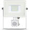 V-TAC VT-20-S-W Draaibare LED Schijnwerpers met PIR Sensor - Samsung - IP65 - Wit - 20W - 1600 Lumen - 6400K - 5 Jaar