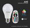 V-TAC VT-2022-N LED Lampen - GLS E27 RGB - IP20 - Wit - 4.8 Watts - 470 Lumen - 3000K