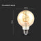V-TAC VT-2024-N LED Lampen - G95 Bol E27 - IP20 - Amber - 4 Watt - 350 Lumen - 2200K - 2 Jaar