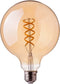 V-TAC VT-2075-N LED Lampen - G95 Bol E27 - IP20 - Amber - 5 Watt - 300 Lumen - 1800K - 2 Jaar