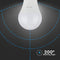V-TAC VT-2099 E27 LED Bulbs - GLS - IP20 - White - 9W - 806 Lumens - 6400K