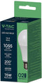 V-TAC VT-2112-N E27 Witte LED Lampen - GLS - IP20 - 10.5W - 1055 Lumen - 4000K