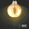 V-TAC VT-2126-N LED Lampen - G125 Bol E27 - IP20 - Amber - 6 Watt - 400 Lumen - 1800K - 2 Jaar