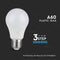 V-TAC VT-2129 E27 LED Wit Lampen - RTL - GLS - Blister - IP20 - 9W - 806 Lumen - 4000K